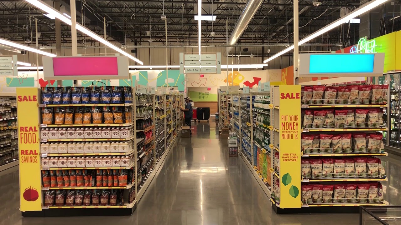 shelf edge display in store