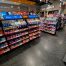 stretched bar display in retail store